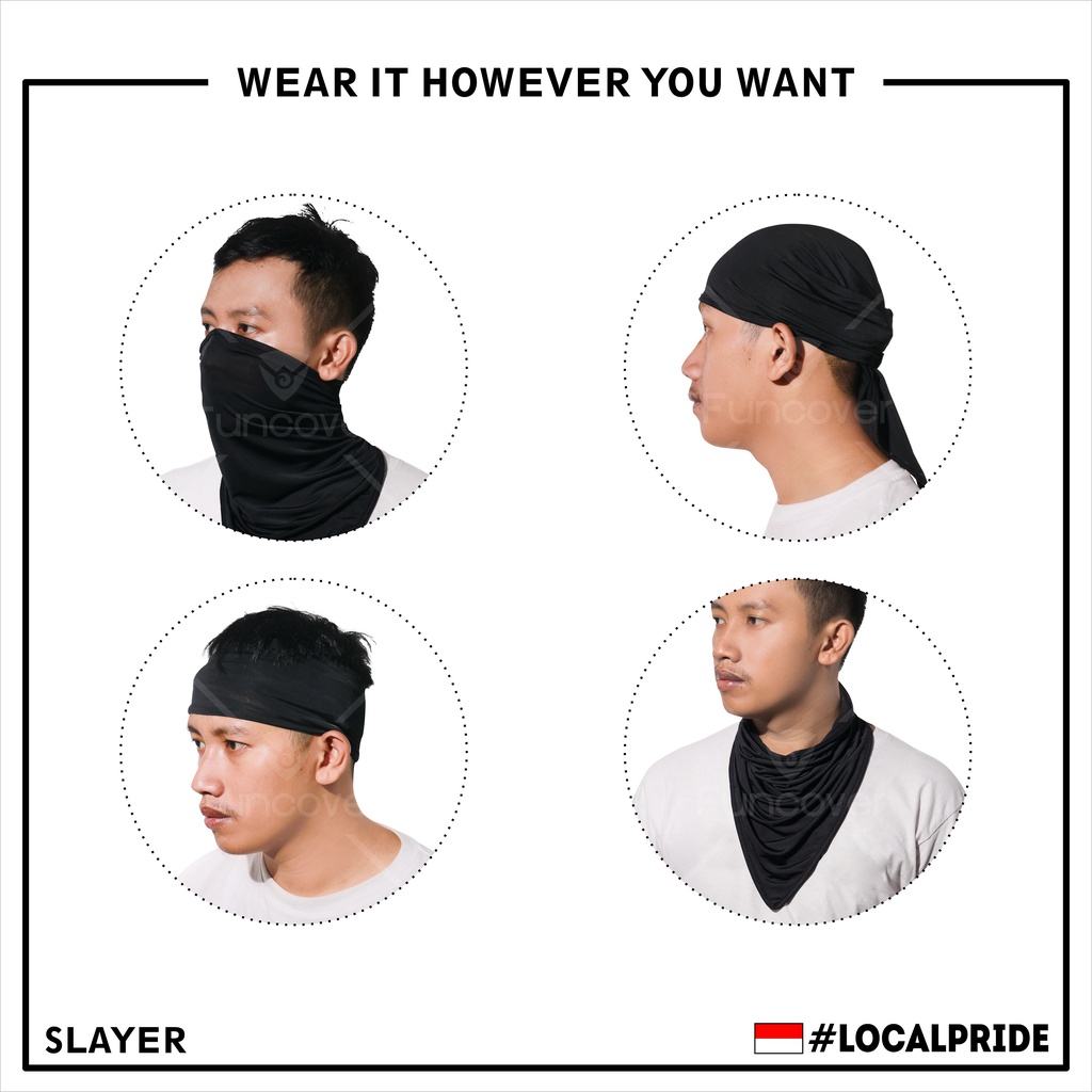 Slayer masker penutup wajah outdoor multifungsi segitiga motor