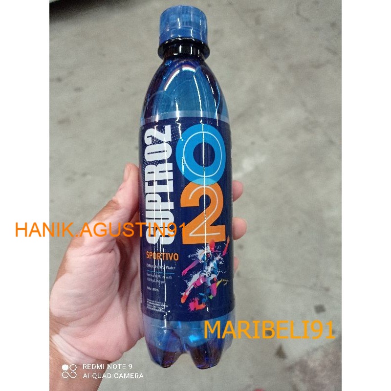 

Super O2 Sport Water Sportivo 385ml - Minuman Olahraga / Air Mineral Oksigen