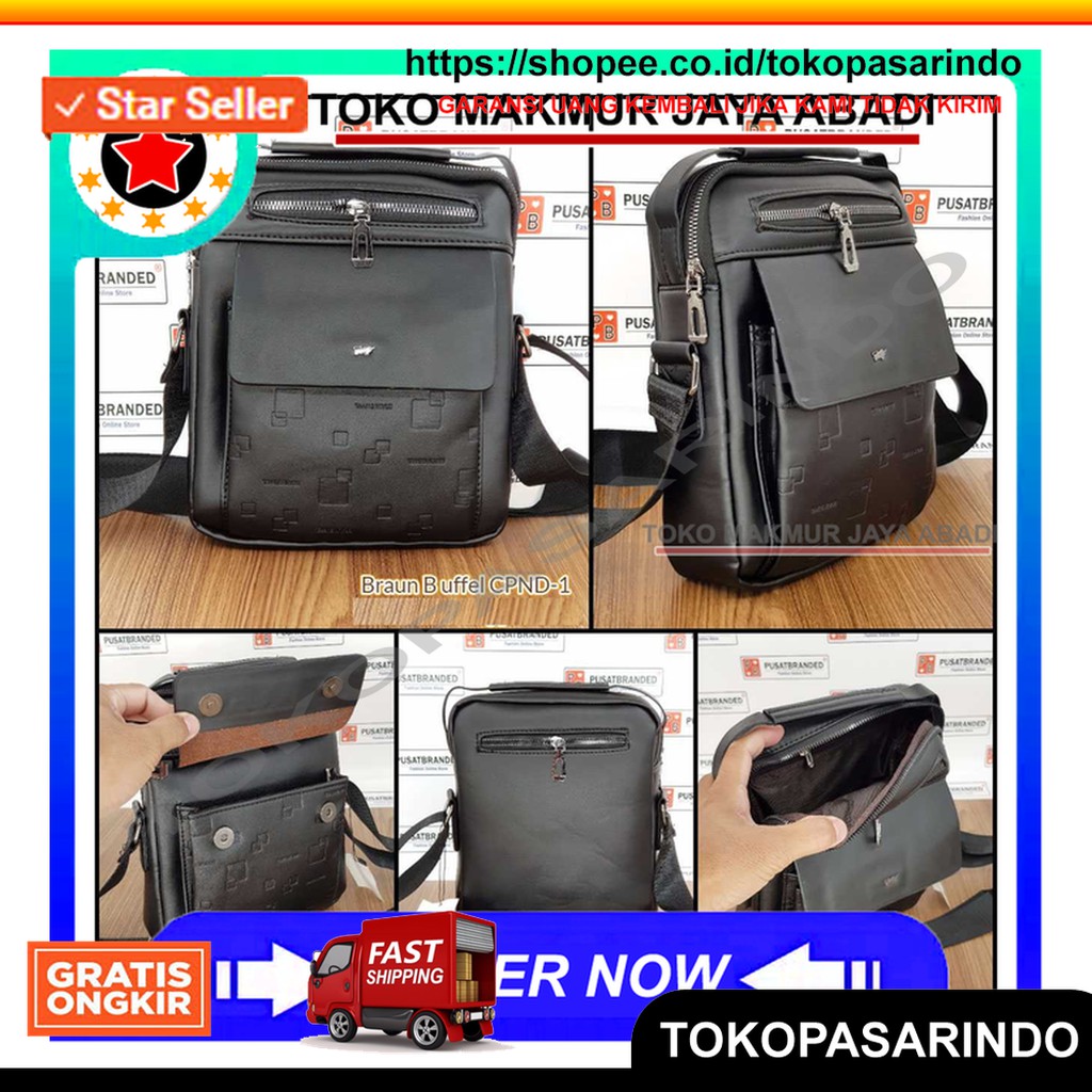 Tas Slempang Pria Impor Tas Selempang Pria Branded Braun Buffel