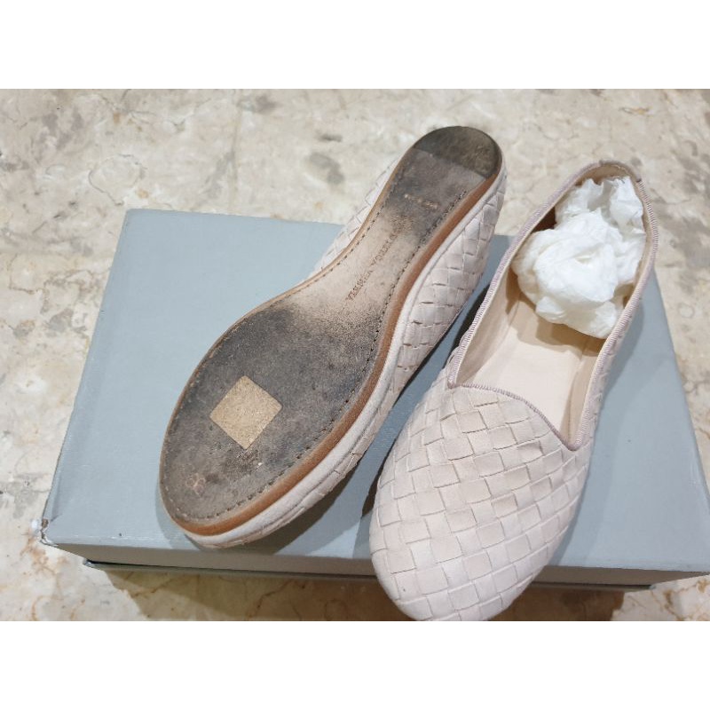 Bottega Veneta Ballet Shoes Cream size 35.5 pre-loved