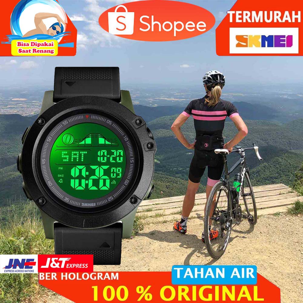 ORIGINAL SKMEI Jam Tangan Digital Pria Sport - 1476 [Army Green]