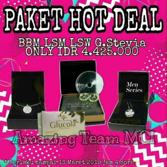 Paket Murah Hot Deal MCI BBM / LSW / LSM