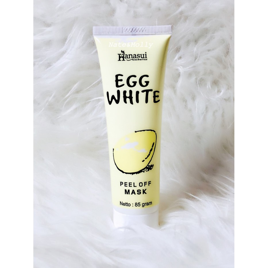 [BPOM] HANASUI Egg White Peel Of MAsk 80gr ORIGINAL