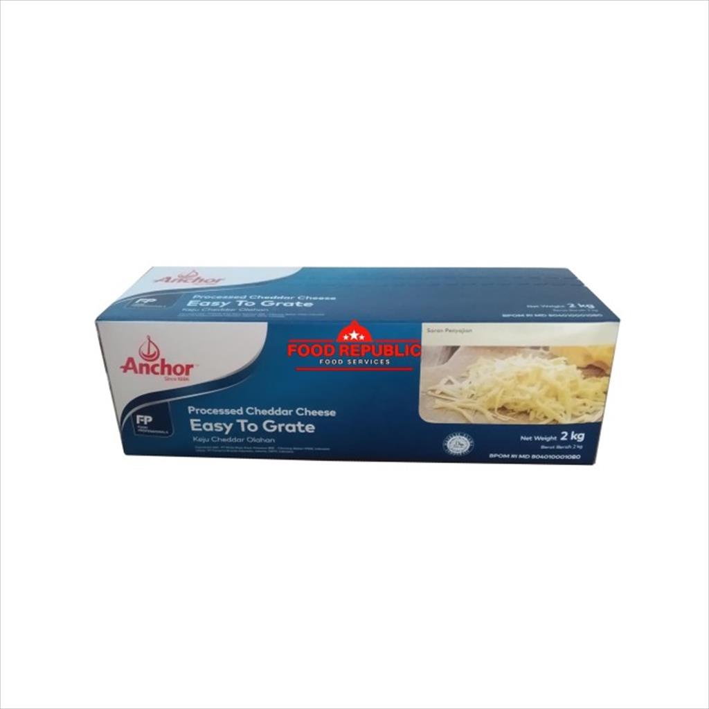 Anchor Cheddar Cheese / Keju Cheddar Anchor 2 KG HALAL