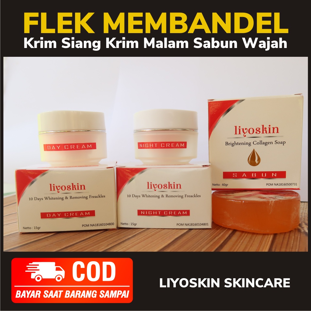Liyoskin  pemutih Pencerah Wajah aman bpom tanpa pengelupasan
