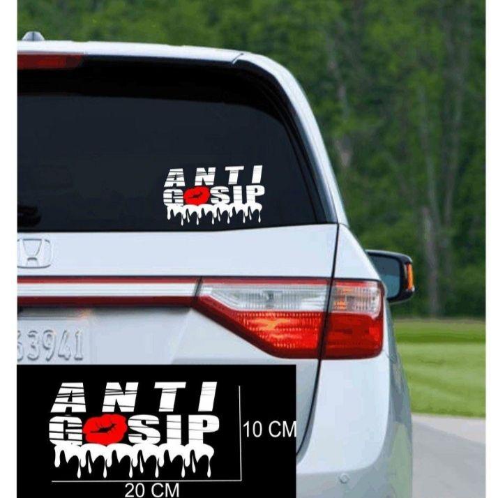 Stiker Anti gosip, cutting stiker mobil