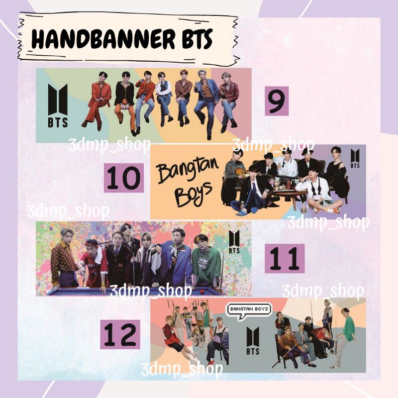 Handbanner Hand Banner BTS KPOP