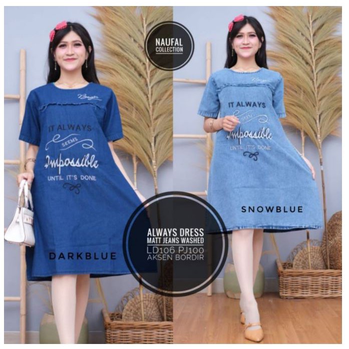 Always Dress Jeans Wash Bordir Cantik