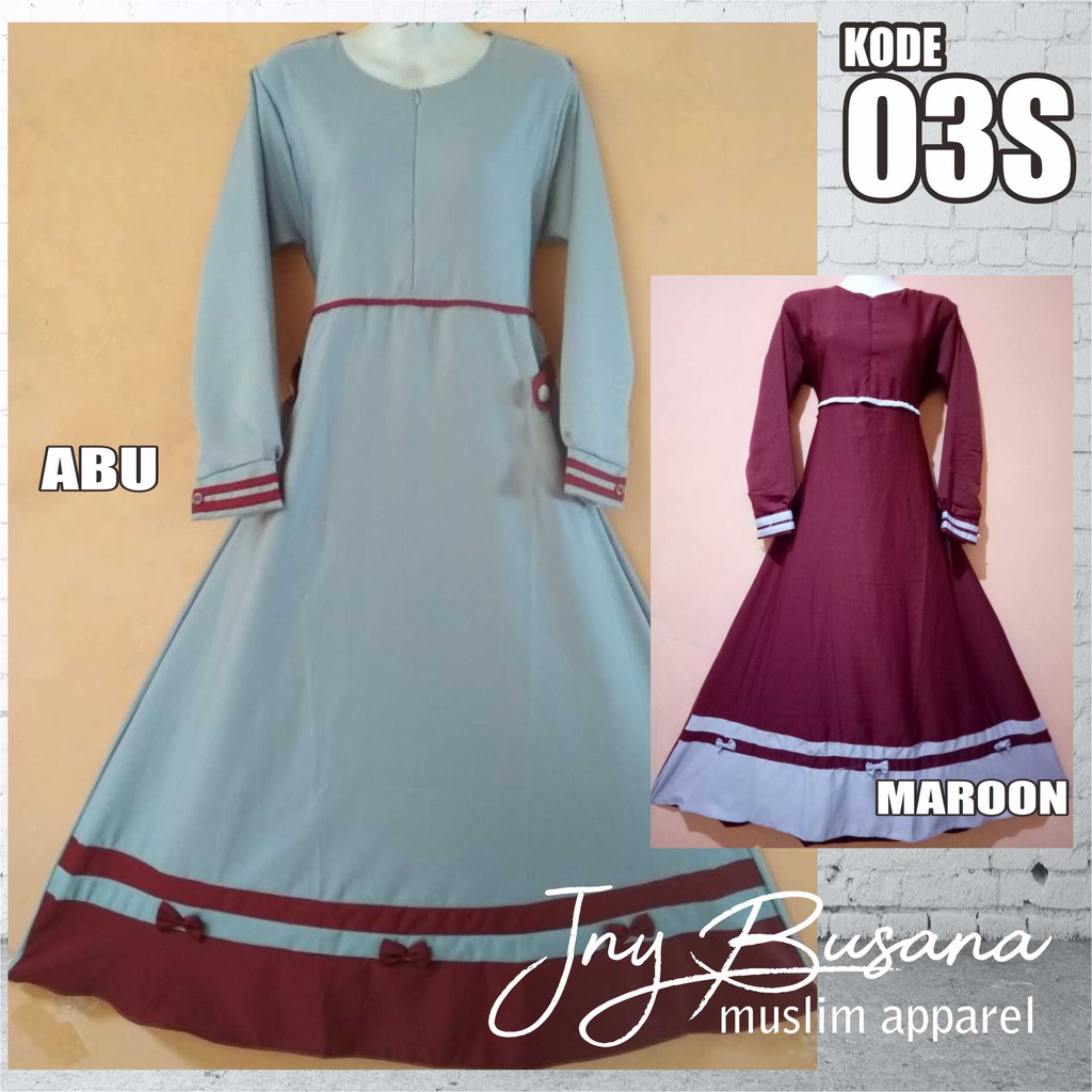 Baju Muslim Balotelli / Gamis / Dress / Party Dress / Long Dress / Gamis Syar'i / Kode 03S