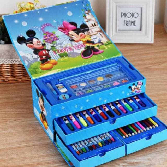 

Crayon set isi 54 pcs art set isi 54pcs alat mewarnai mainan edukasi krayon anak