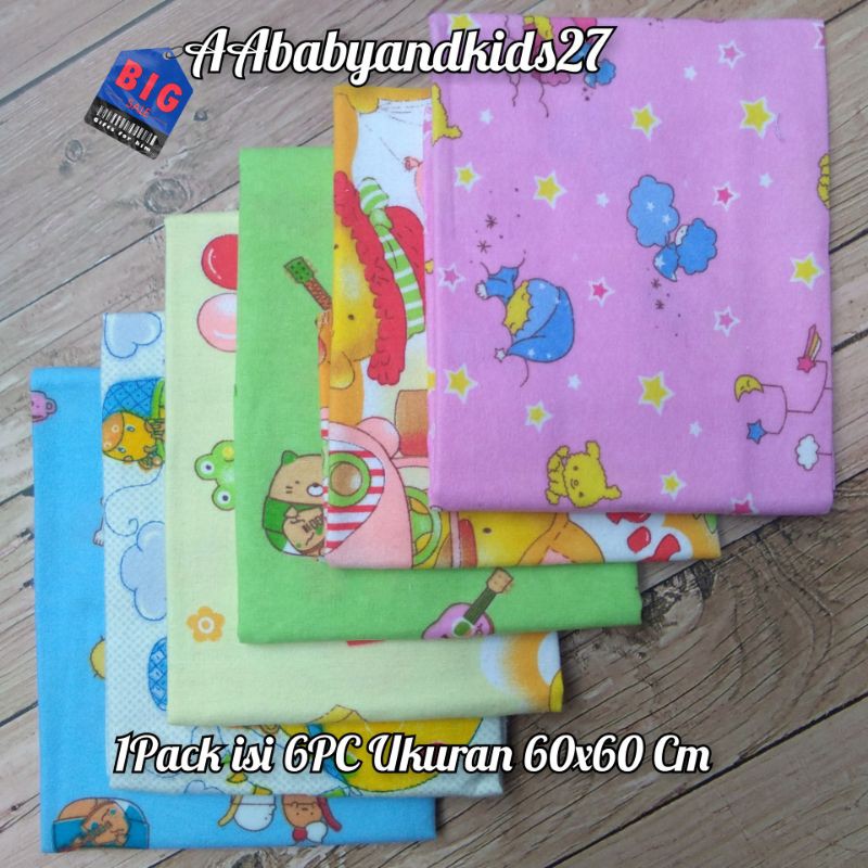 1 Pak Isi 6PC Alas Ompol Motif Ukuran 60x60 Cm SNI Brrkualitas