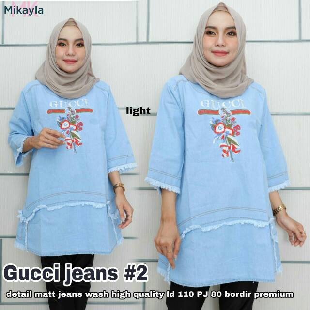 Baju Atasan Wanita Gucci Jeans el Sika