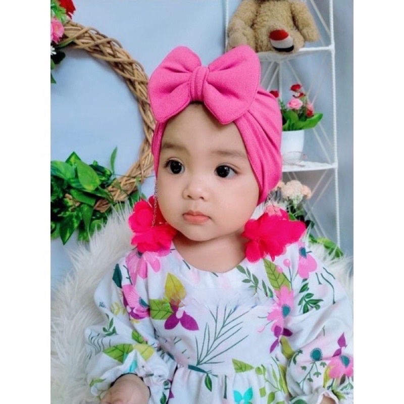 Turban Anak bayi Anting Bunga lucu 0-2 Tahun