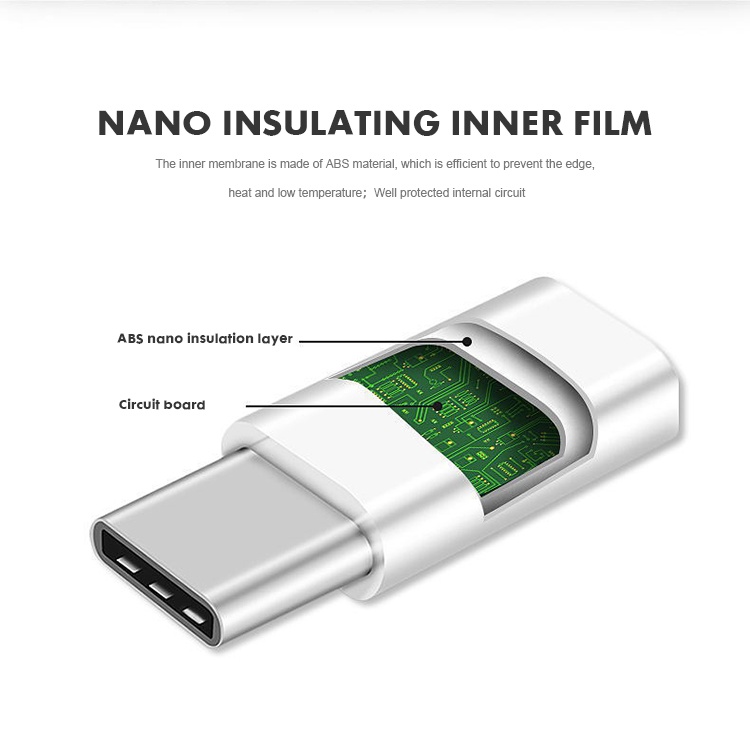 Micro USB to Type C/Ligthning Data Transfer and Charging Converter for Mobile Phone Laptop