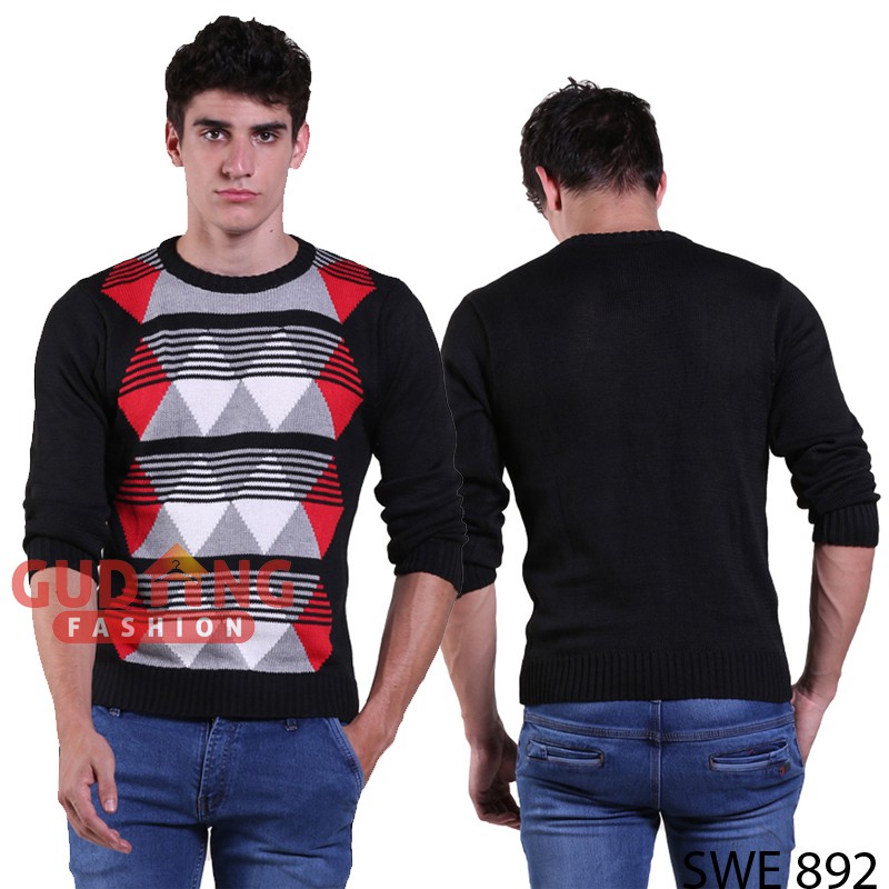 Sweater For Mens Rajut Hitam SWE 892