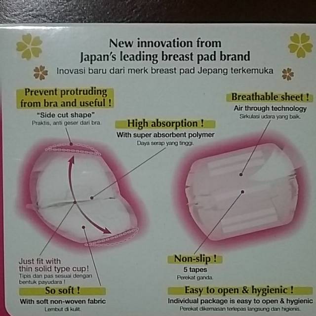 ja, Breast Pads 24 PCS. Ada BONUS Cooller Bag.