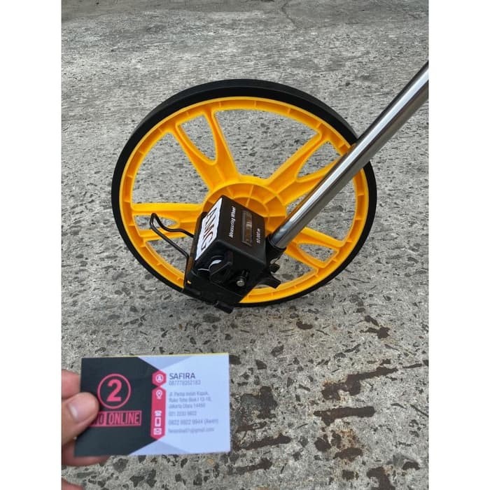 METERAN DORONG 1 RODA/MEASURING WHEEL/ALAT UKUR DIAMETER RODA 10000M -