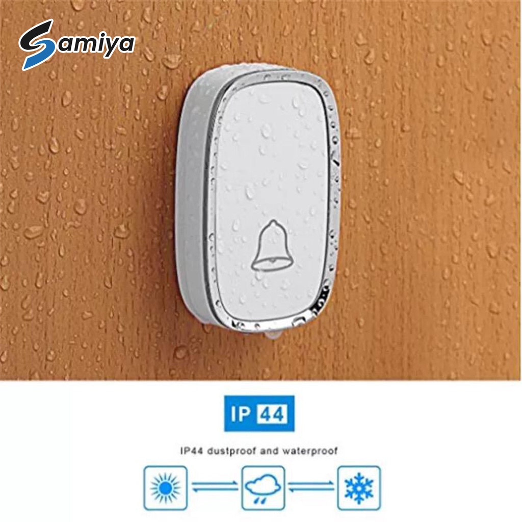 bel rumah wireless waterproof / door bell wireless IP44 1 receiver