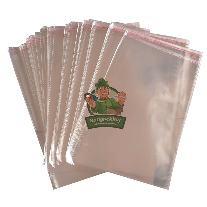 Plastik OPP TEBAL UKURAN 25x35 / Plastik Garment / Plastik Kemasan Baju / PLastik Seal Lem