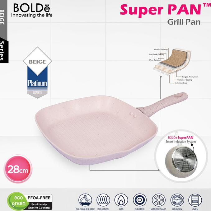 <<<<<] BOLDe Super PAN - GRILL PAN 28 cm