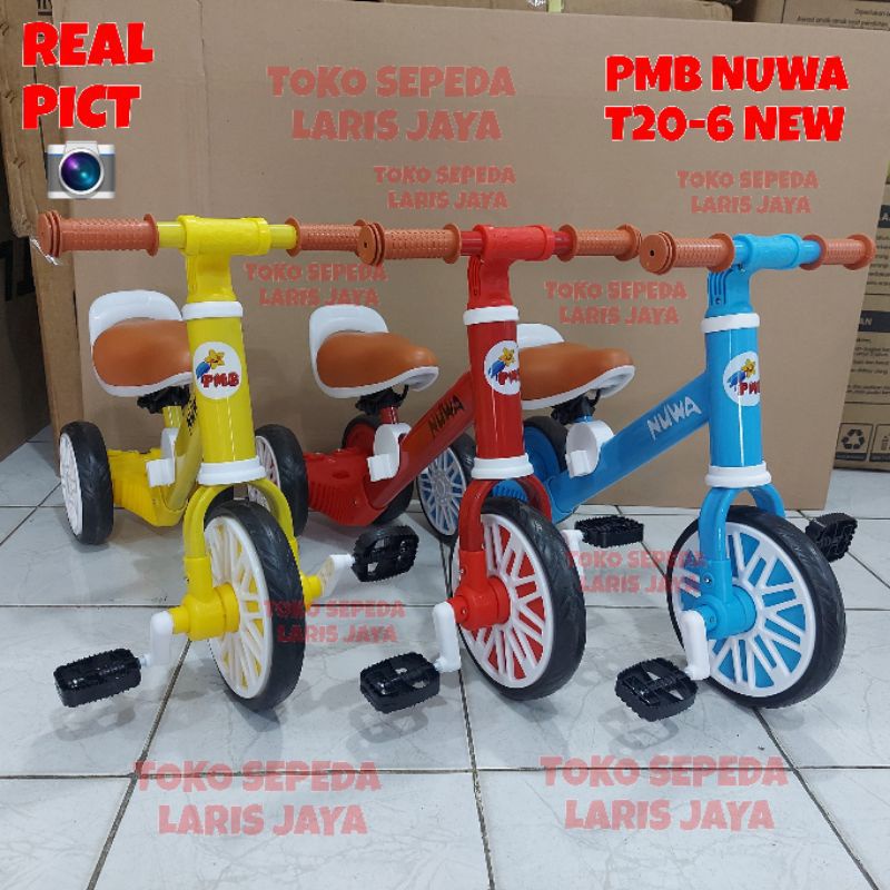 BALANCE BIKE / PUSH BIKE 3IN1 ANAK PMB NUWA T20-6