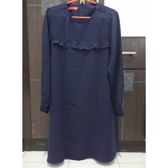 Preloved Blouse dauky navy size S