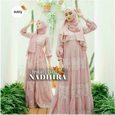 Baju Muslim wanita Pakaian Muslim Wanita Syari Muslim Remaja Gamis Modis Wanita 2020 Terbaru Murah