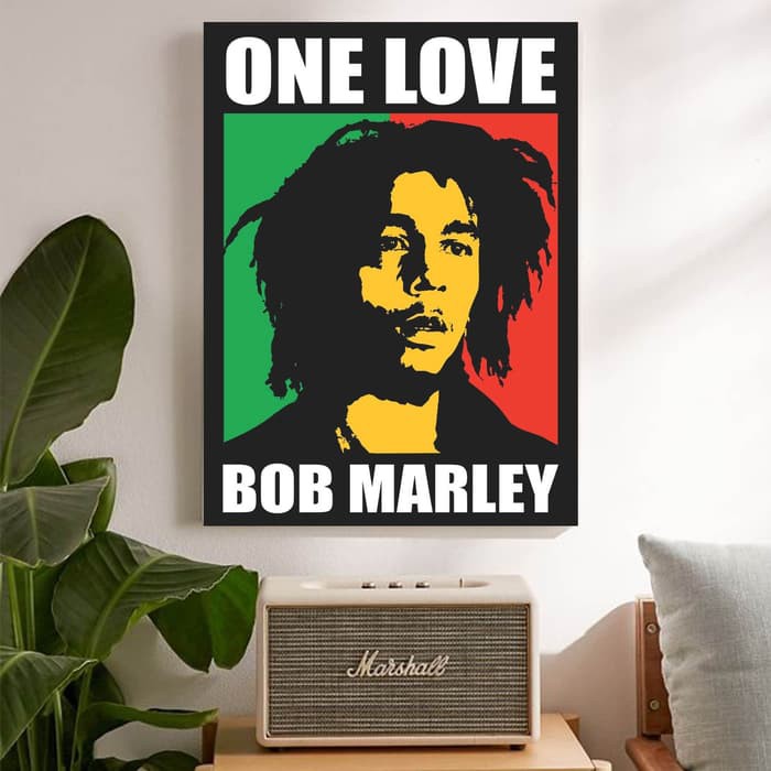 "Bob Marley, ver.2" Poster Kayu (30x220