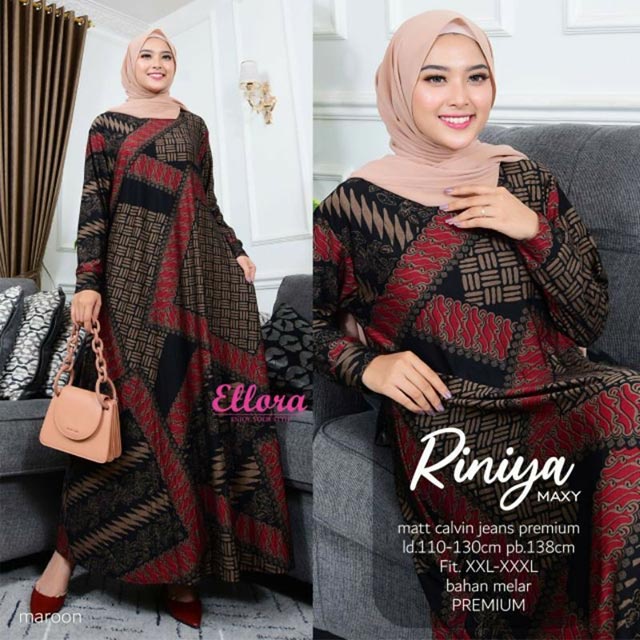 [FLASH SALE ] GAMIS RINIYA MAXY PREMIUM/DRESS/GAMIS/BAJU/CEWEK/MUSLIMAH/HIJAB/SYAR'I/PROMO/WANITA/FA