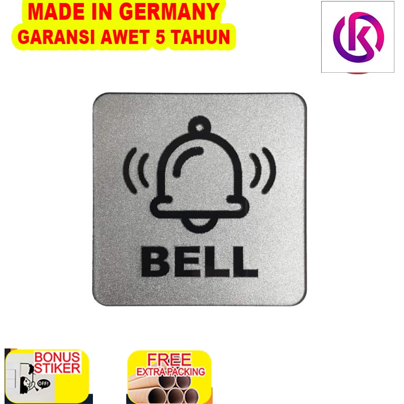 

Murah Sign Akrilik - BELL SILVER - Signage Bell Rumah /Bell Meja Bill Waiter