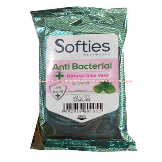 Softies Healthy Clean 20Wipes Tissue Basah Wet Tisue Wajah Free Alkohol