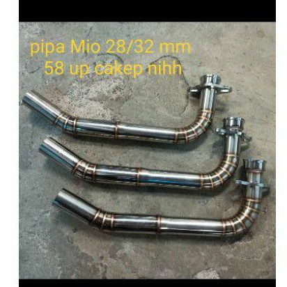 PIPA LEHERAN / LEHERAN KNALPOT MIO SPORTY / MIO SOUL / MIO SMILE UKURAN 28-32MM SPEK 56-59