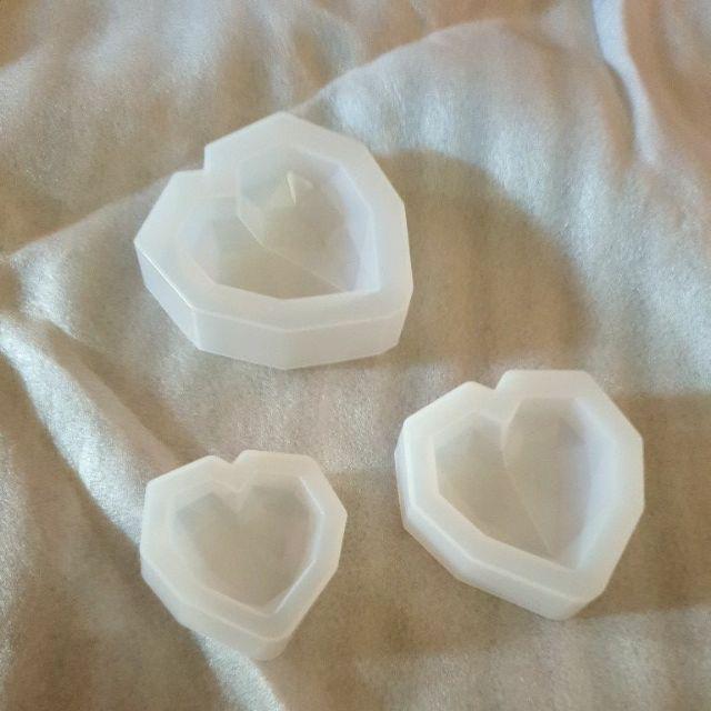 Instore Cetakan Kue / Permen Bentuk Hati 3d Bahan Resin Epoksi Handmade Diy