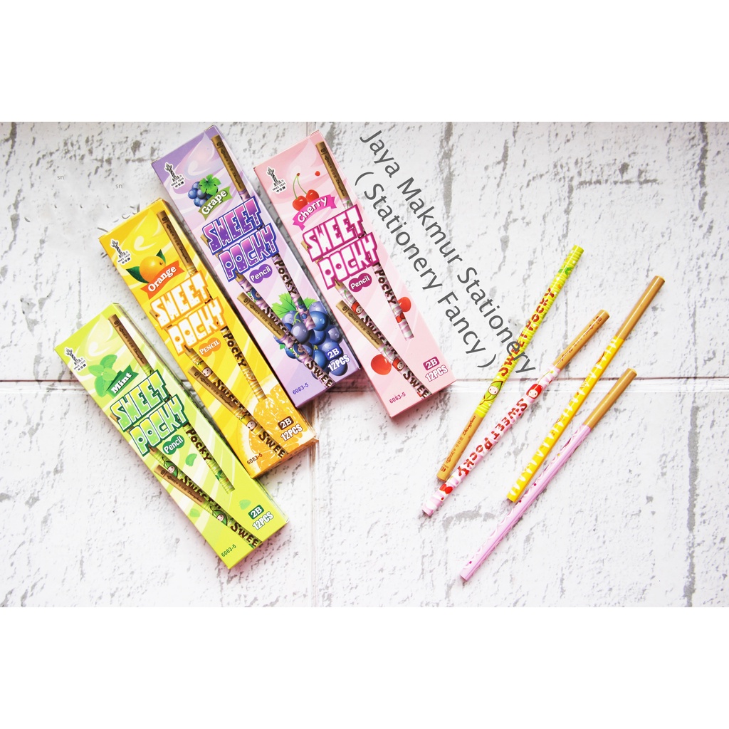 Pensil 2B zhonghua sweet pocky no.6083-5 (1 lusin)