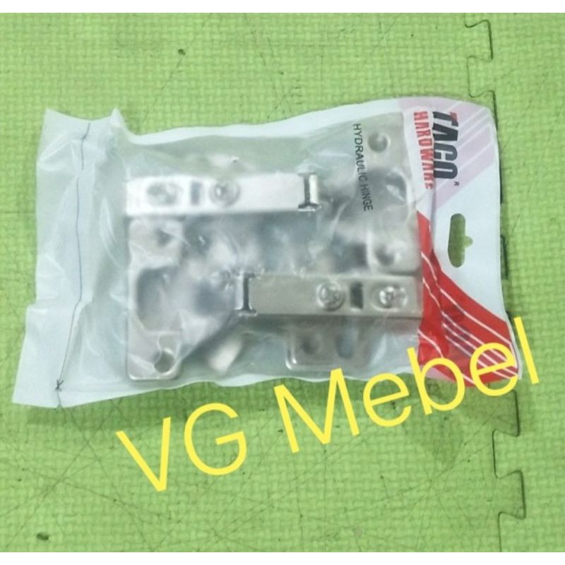 Engsel sendok hidrolis LURUS Merk TACO - Engsel sendok slowmotion LURUS