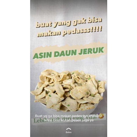 

Basreng asin daun jeruk