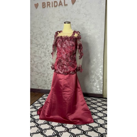 SEWA GAUN MAMA BIG SIZE XXXL SIZE BESAR MURAH PAYET MEWAH