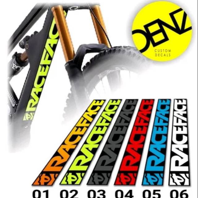 Decal race face stiker sepeda race face