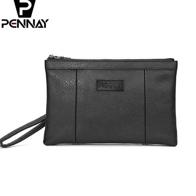 Pennay Clutch - Tas Tangan Kulit Pria Import Mubong V7790 Tas Tangan - Hitam