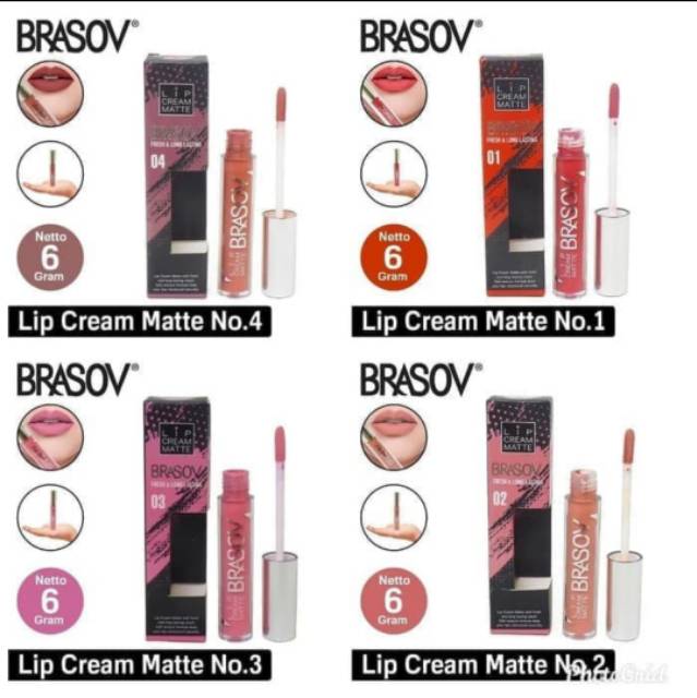 Brasov Lip Cream Matte 6gr