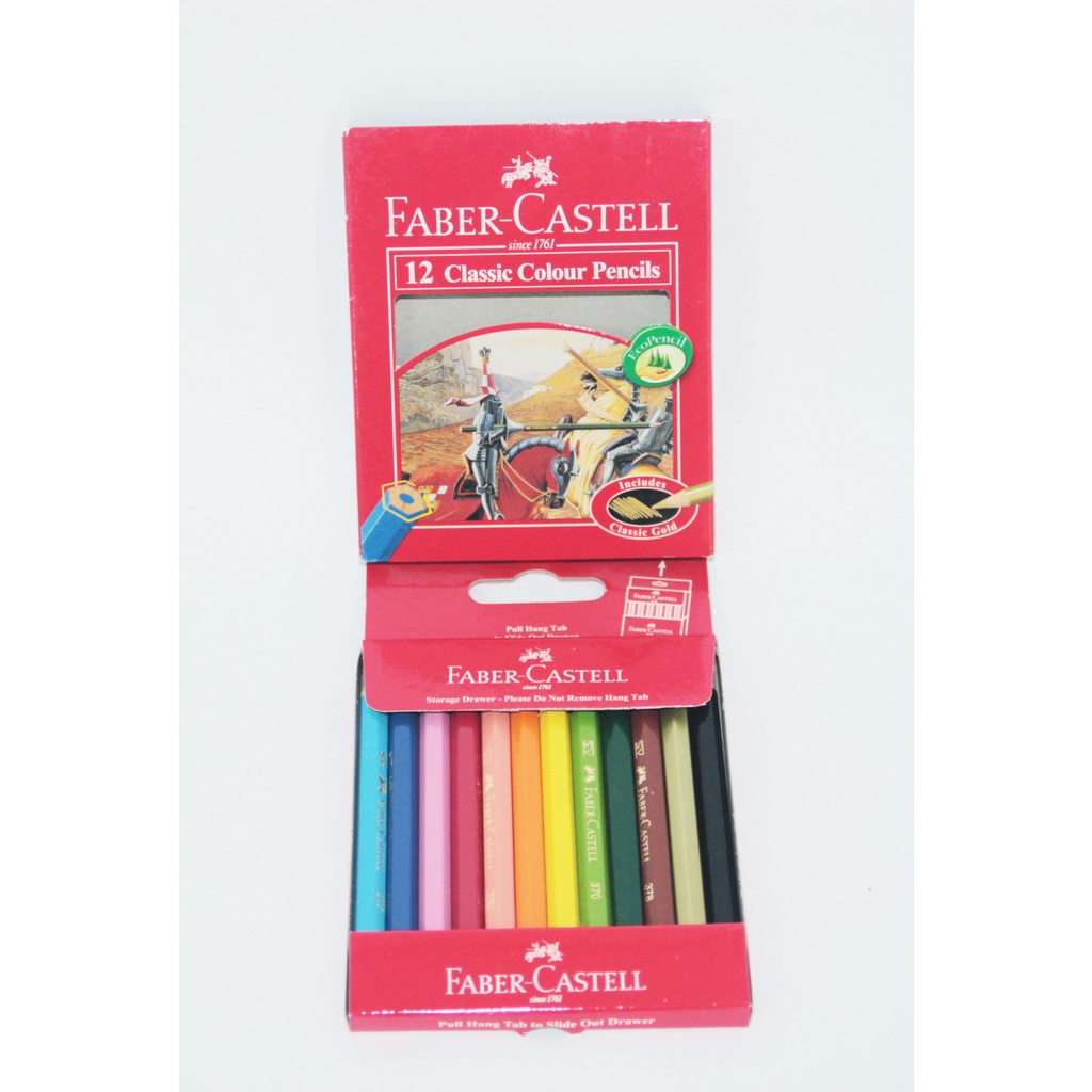 

Colour Pencil / Pensil Warna Faber Castell Classic Isi 12 Warna Short