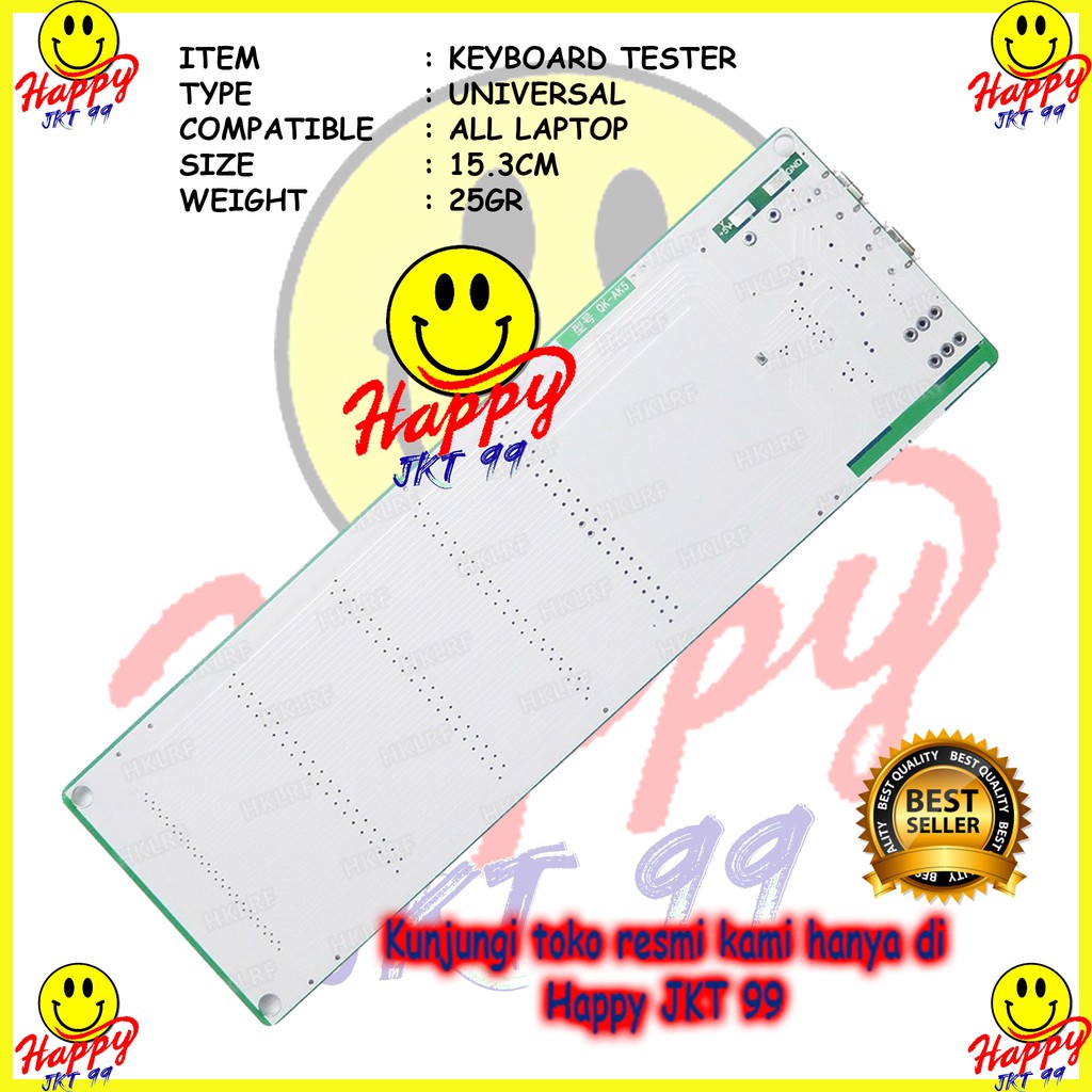 [ HAPPY JKT 99 ] KEYBOARD TESTER LAPTOP NOTEBOOK UNIVERSAL ALL TYPE ORIGINAL