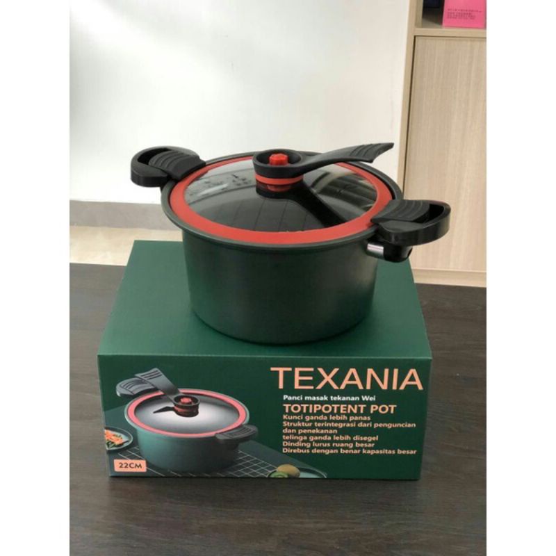 PANCI PRESTO VIRAL TEPLON 3,5 LITER PRESSURE COOKER POT ANTI LENGKET TOTTIPOTENT POT 22CM
