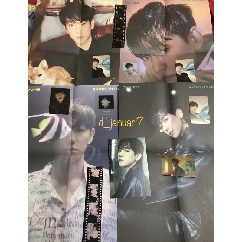 Sharing Album Bambi Exo Baekhyun & Photocard Baekhyun - PC Baekhyun All Official