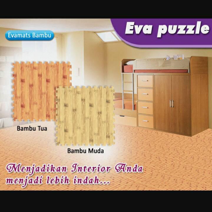 EVAMAT BAMBU Puzzle Alas Lantai Evamats Eva Mats SNI  