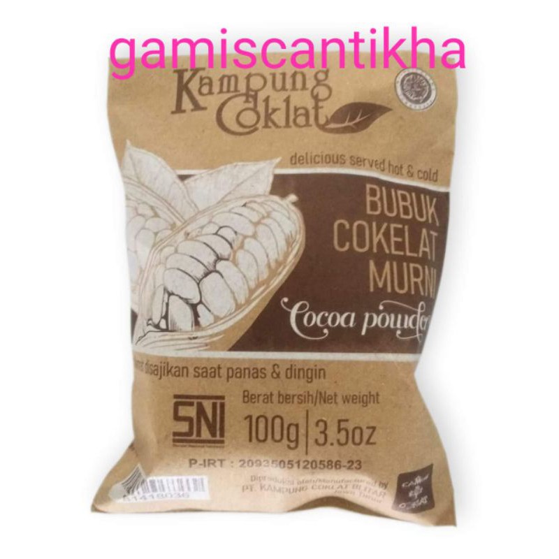 

Bubuk Coklat Murni 100gram Kampung Coklat