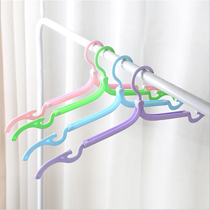 Hanger Lipat Portable Gantungan Lipat Jemuran Baju Travel Foldable PP(b26k)