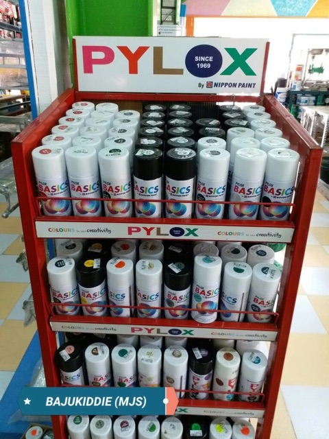 PYLOX CAT SEMPROT MOBIL BESI PYLOX BASIC SPAY NIPPON PAINT 300cc BASICS (khJABODETABEK &amp; JAWA BARAT)