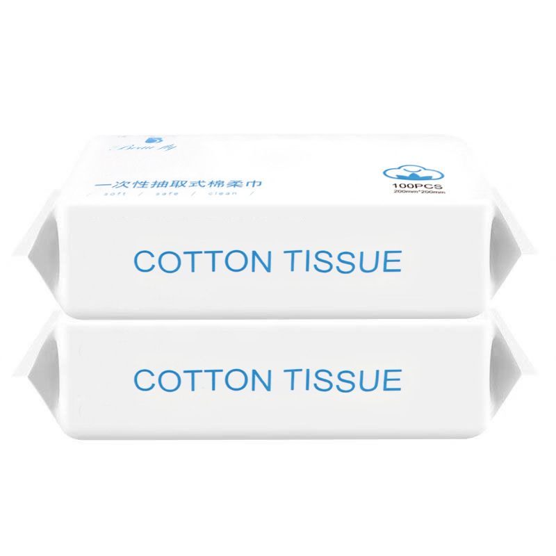 (BOW) Cotton Tissue Kain Pembersih Wajah Tissue Kapas Travel Facial Wipes Remover Serbaguna