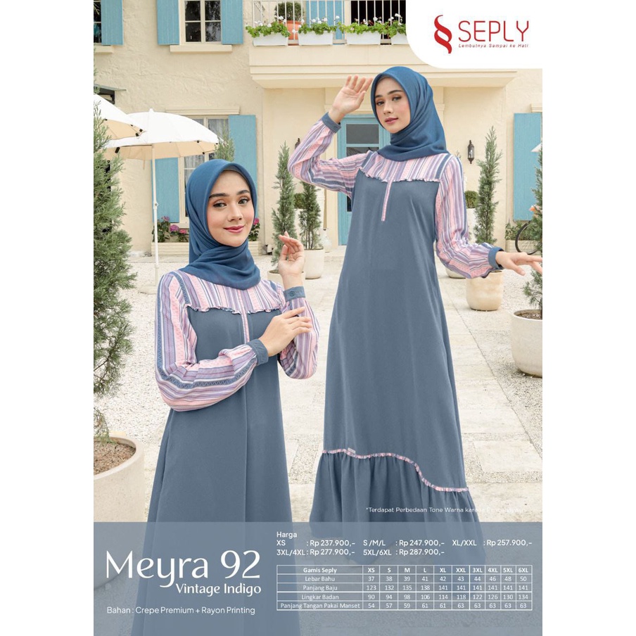 Cod Busana Muslim Gamis Seply Meyra 92 New Arrival Best seller